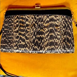 Vintage Snake Skin Clutch or Crossbody